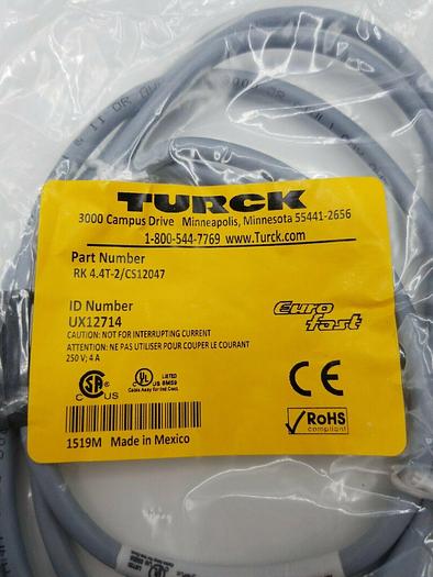 Turck Molded Cordset RK 4.4T-2 / CS12047