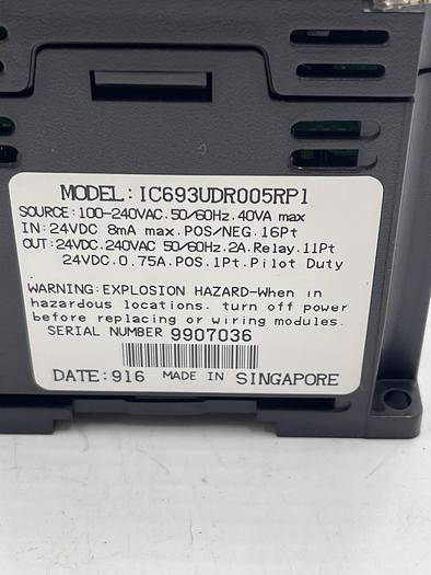 Used GE IC693UDR005RP1