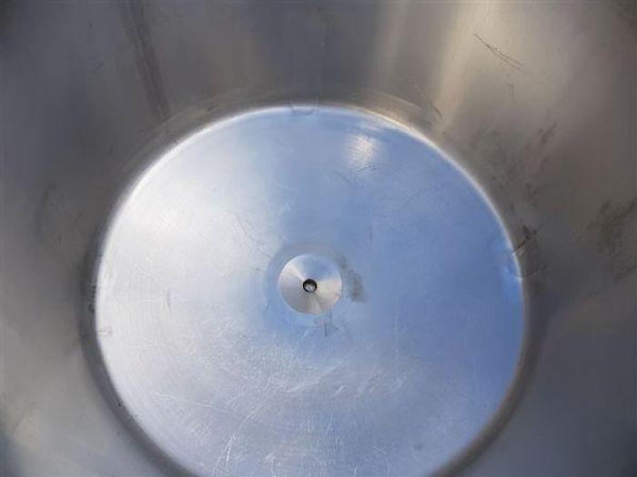 Used 647 Litre Stainless Steel Open Top Transit Tank