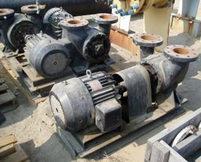 Used Pump, Centrif., 15 HP, C/st, 5" In/out (4) #S734497