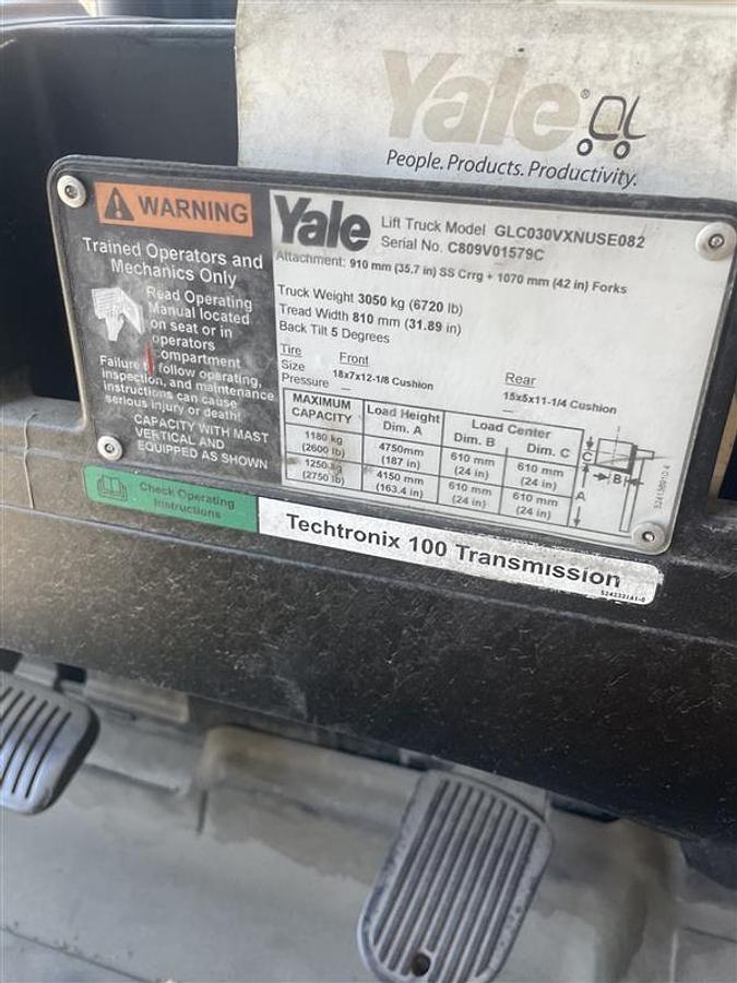 Used 2005 Yale Forklift 2600 Capacity Forklift For Sale in Boise, Idaho