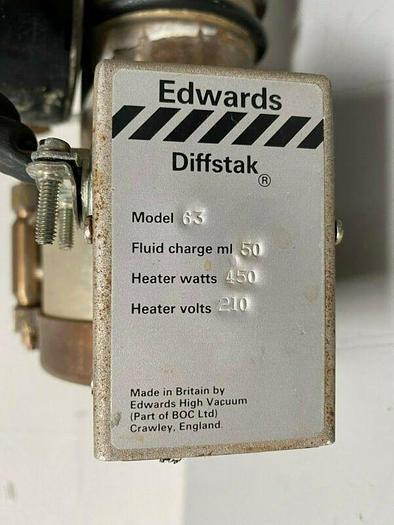 Used Edwards Diffstak Model 63 Diffusion Vacuum Pump & Heater System