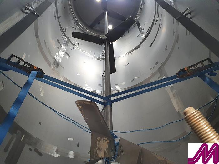 Used Meura 50,000 Litre Stainless Steel Insulated Mix Tank with Internal Coil