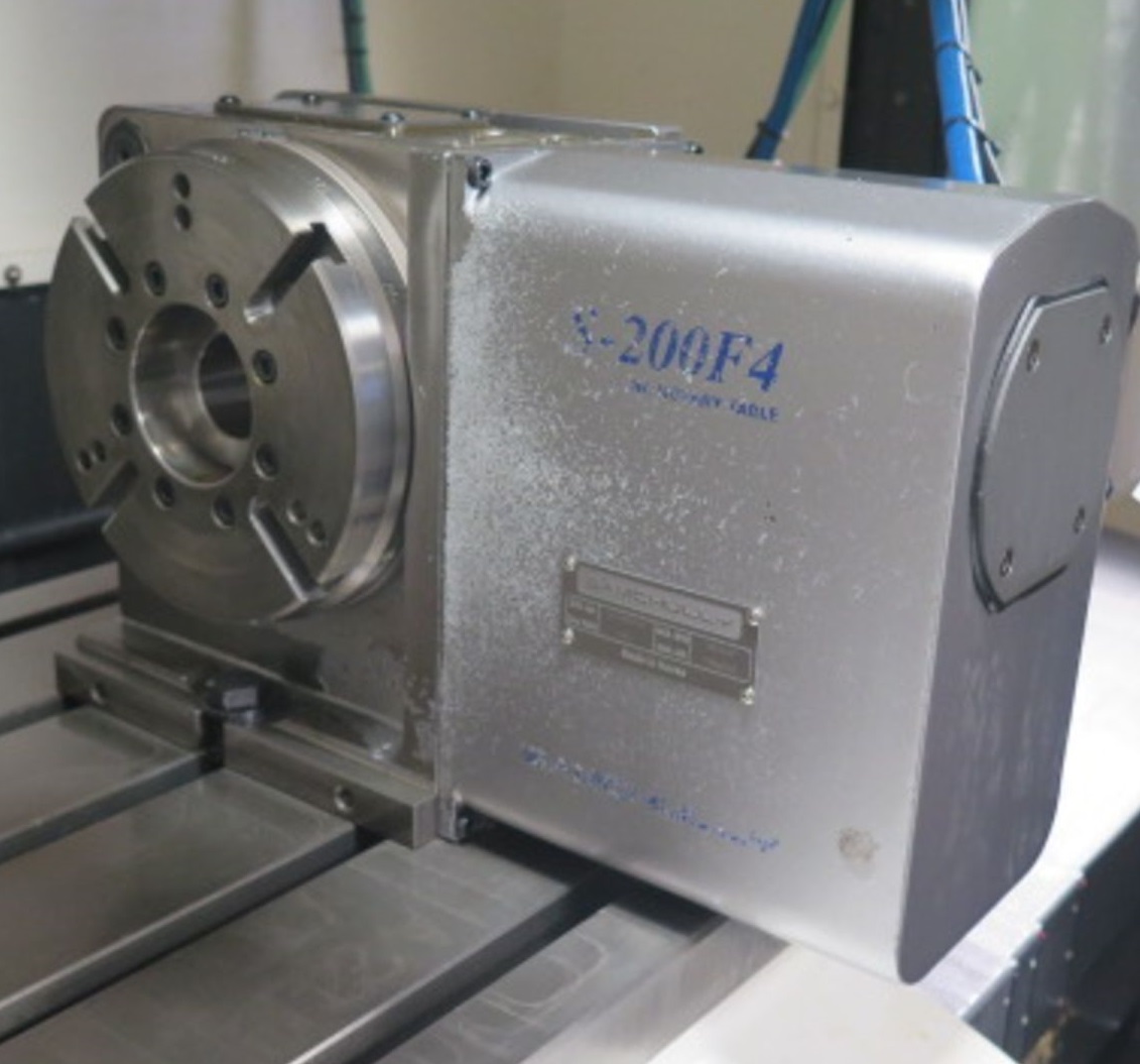 Used Samchully Model S-200F4 4th Axis 8” Rotary Table #5883