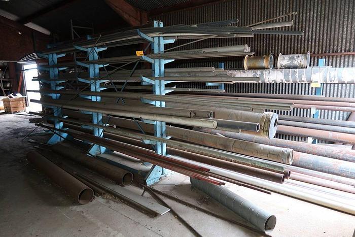 Used CANTILEVER RACKS WITH CONTENTS