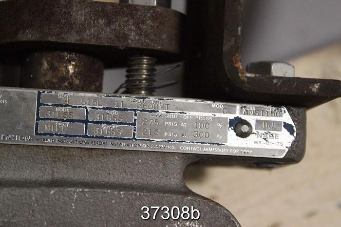 Used Jamesbury 4" Hand Operated Butterfly Valve, 4 815L-11-3600 MT #37308