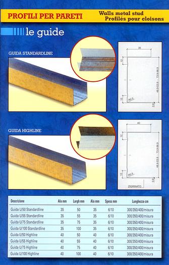 New F&P Lines f. Ceiling, Upright, Guide... Profiles  #3612