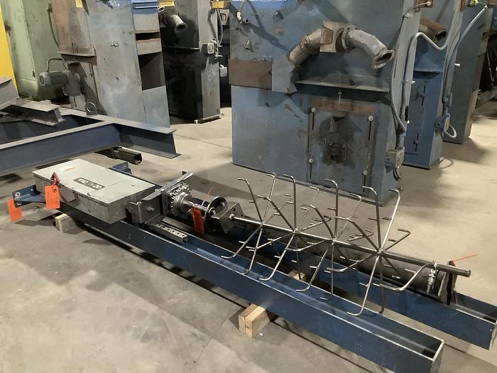 Used 2011 WHEELABRATOR 2 WHEEL SPINNER HANGER SHOT BLAST MACHINE