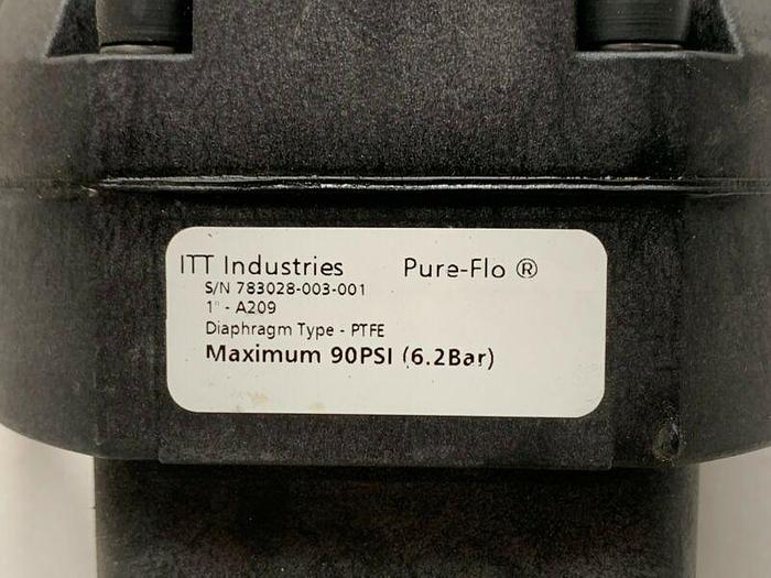 Used ITT 3-Way Diaphragm Stainless Steel Valve w/ 2" Sanitary Fit & Position Monitor