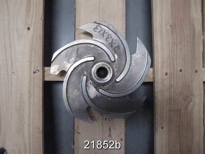 Used Goulds 3196 Impeller, 9.75", 5-Vane, Casting No.: 53972 (For 2x3x13 Pump) #21852