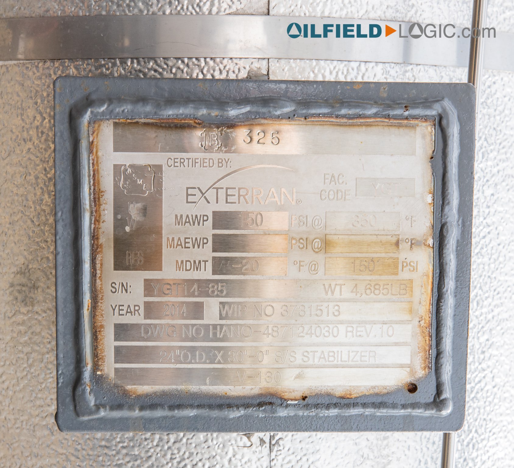 Used Stabilizer, 2000 bpd