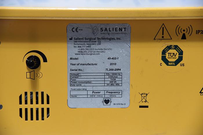 Used Salient Surgical Aquamantys System Generator 40-402-1