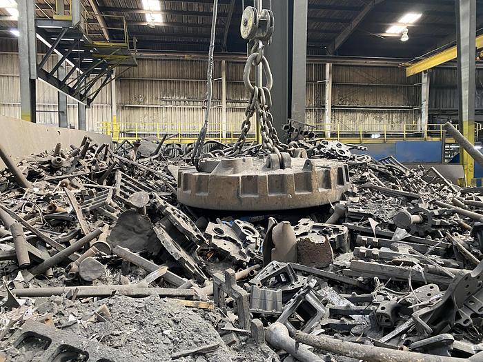Used SCRAP FEED SYSTEM MAGNET-PREHEATER-CHARGE CONVEYOR.