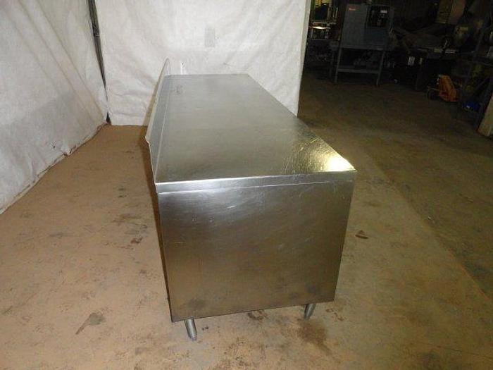 Used Stainless Steel Table with Under Cabinets; 8'L x 30"W