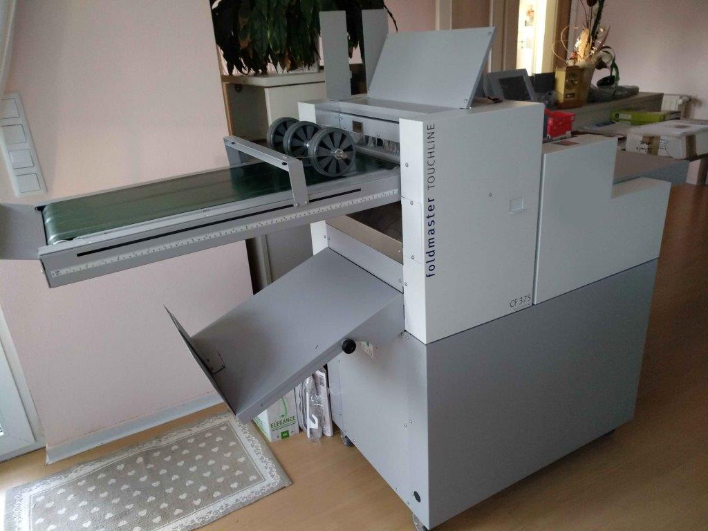 Used Eurofold Touchline CF 375 creasing and folding with ultrasonic double sheet control and long tape delivery 2016