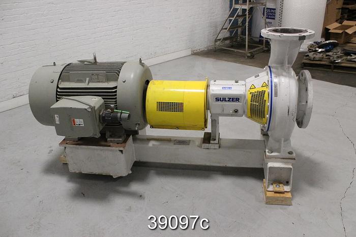 Unused Sulzer APT44-8 Pump, ASTM A890 Stainless Steel, Unused, With Motor #39097