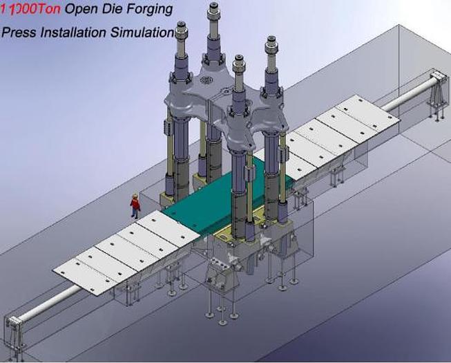 Press Forging Open Die Hydraulic HBE Korean
