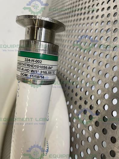 Used Sani Tech  STHT-R-HD-1000 84" Silicone Hose w/ 1" Sanitary Fitting