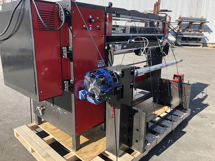 Used 60" ROSENTHAL DUPLEX SLITTER REWINDER 18" REWIND DIAMETERS MFG. 2016