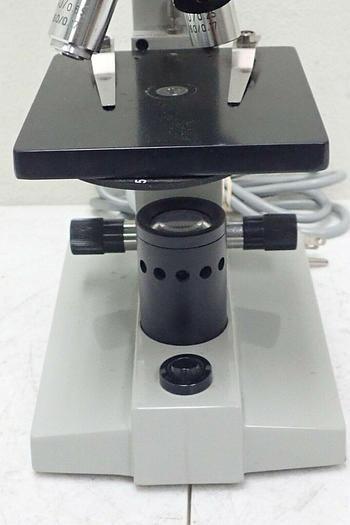 Used L & M Microscope Co. 903-217-2780 Student Compound Microscope w/ 3 Objectives