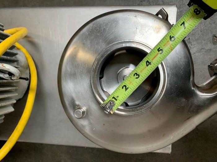 Used Tri-Clover Tri-Blender F3218MD-B60-S  w/ 15 HP Motor on Stainless Steel Skid