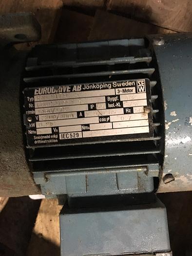 Used Eurodrive AB electric motor with reducer 0,25 kW 1380 rpm