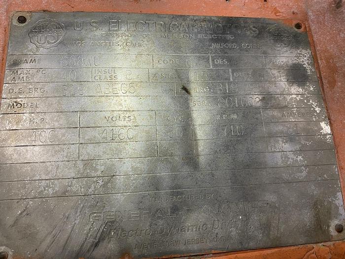 Used 400 HP GENERAL ELECTRIC MOTOR