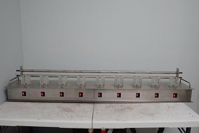 Used SES Franz Diffusion Cell Apparatus Cell Stirrer, 9 Channel, FDC9 V-Series