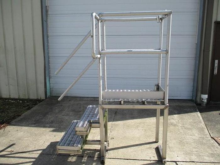 Used Work Platform; 34"x34" with Stairs