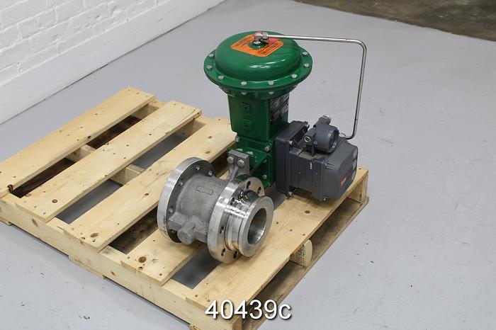 Used Fisher 4" V150 Series B Vee Ball Valve #40439