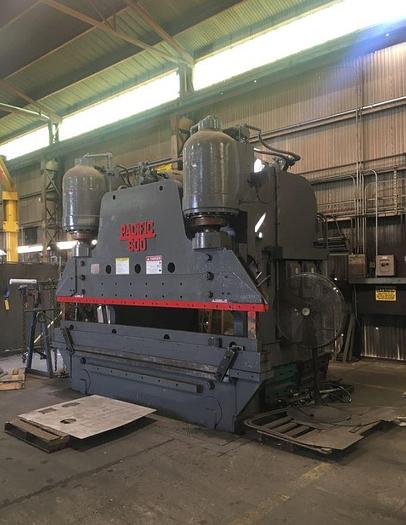 1954 600 Ton Pacific 600-10 Hydraulic Press Brake