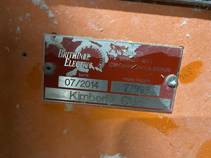 Used 400 HP GENERAL ELECTRIC REFINER MOTOR