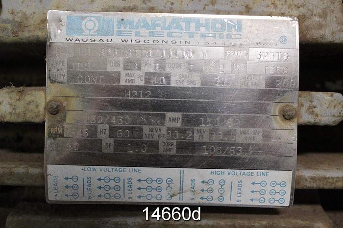 Used Hoffman/Lamson 604-4-0-AD Low Vacuum Blower, 3-Stage, 6"x6" #14660