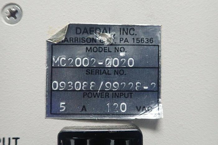 Used Daedal Model MC2002-0020 MC 2000 Controller