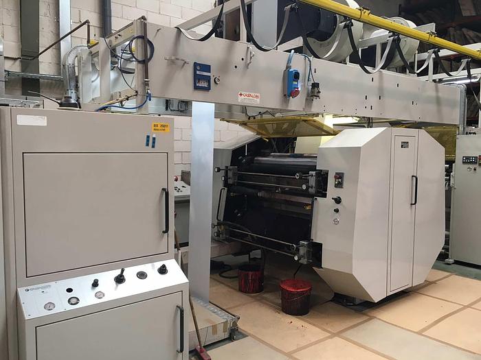 Used 1997 CASTALDINI EIS 2000 EVOLUZIONE (3 col. flexo, window unit) flat & satchel paper bag making machine