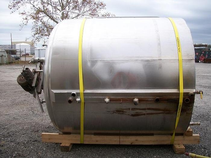Used Cherry Burrell approximately 1500 gallon 304 stainless steel jacketed processor