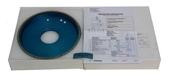 Meister Abrasives Silicon Precision Grinding Wheel 6A2 255x30x76 X=5 W NEW (7742