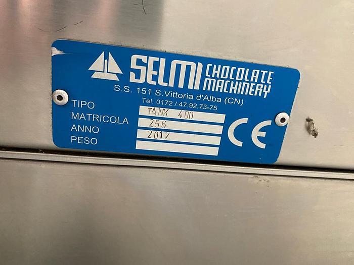 Used 2017 Selmi Chocolate Machinery TANK 400 melting tank