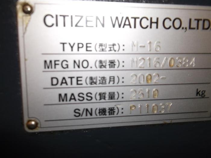 Used 2002 Citizen M16 Type III