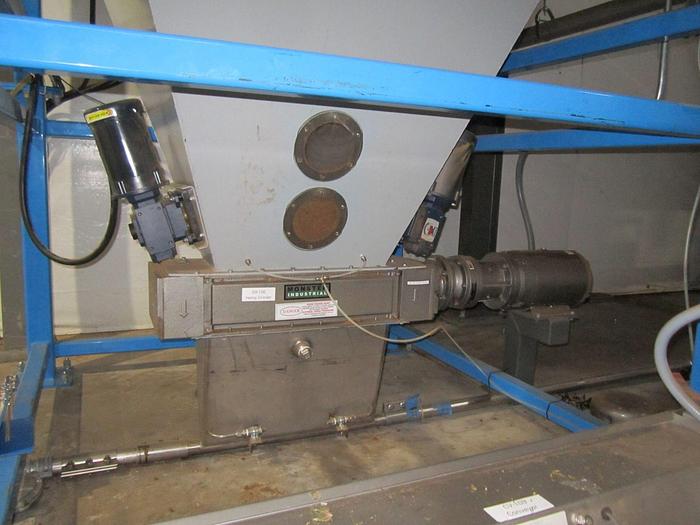 Used Sigma Hemp Hopper with Bottom Mounted Monster Industrial Hemp Grinder