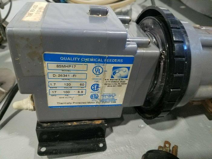Used GH Stenner Chemical Acid Feed Pump 17 GPD