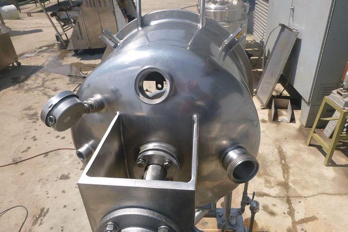 Used Kettle, 10 Gallon, S/st, Jkt, Agit, Vacuum, Scrape, #S744180