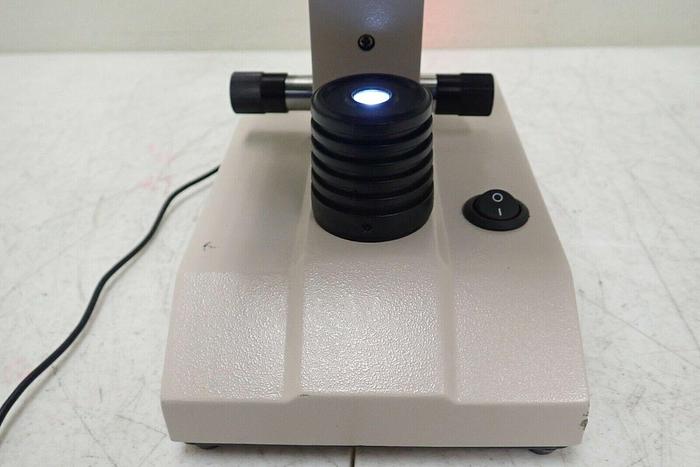 Used Ken A Vision Model T-1180C Monocular Microscope with 3 Objectives