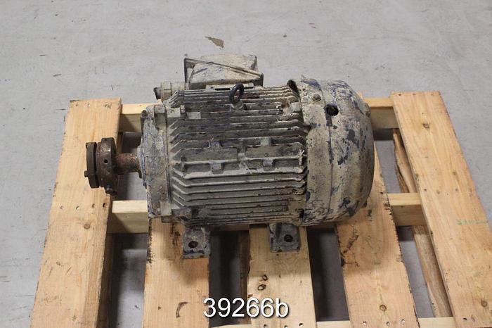 Used Siemens 15 HP AC Motor, 1760 RPM, 575 Volts, 254 T Frame, RGZESD #39266