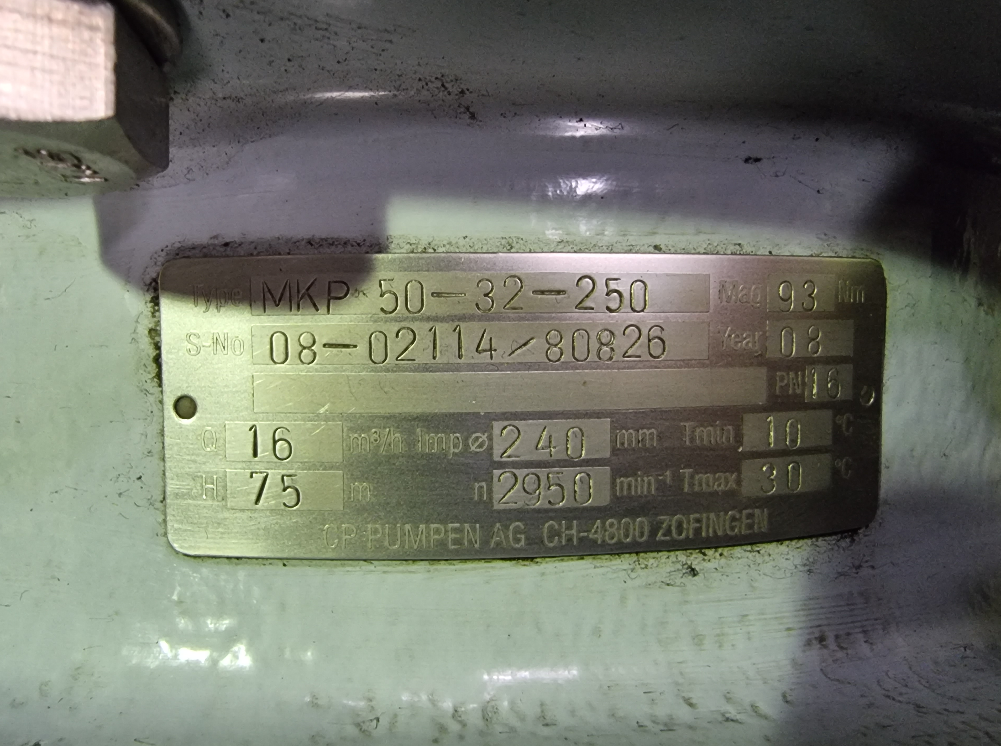 MKP Stainless Steel Magnetic Drive Pump 50-32-250 | 22kW | 16m³/h