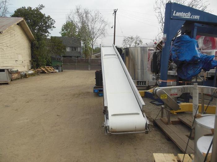 Used Conveyor, Belt, 24" x 22'6", S/st, Incline, 2 HP, #S742275