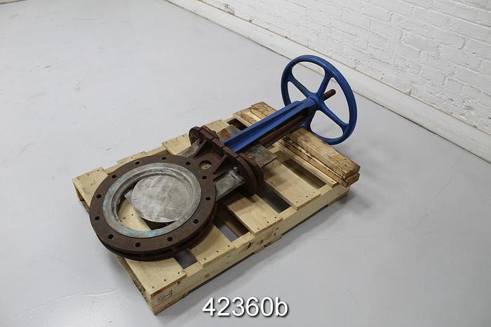 Used Fabri-valve 12" Hand Operated Knife Gate Valve #42360