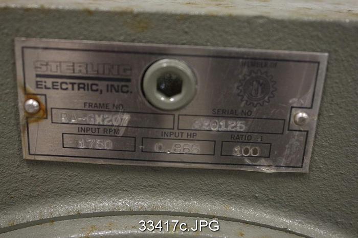 Unused Sterling RA-GM207 Gear Drive #33417