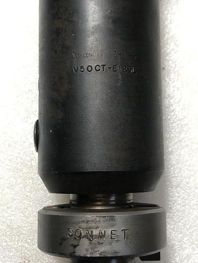 Used VALENITE CAT 50 V50CT-E125L END MILL HOLDER 1-1/4"