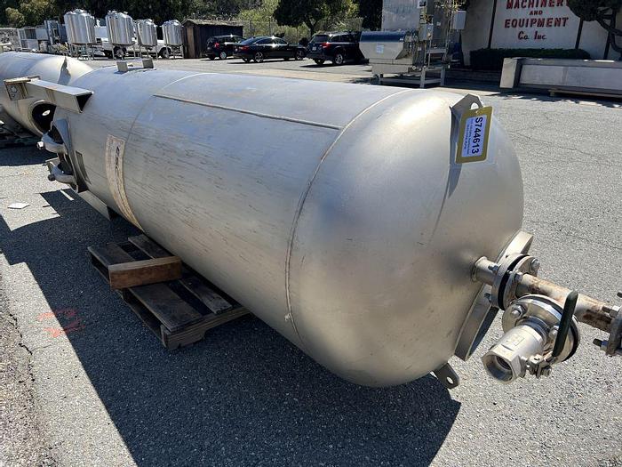 Used Tank, 425 Gallon, Stainless Steel, 55 PSI, DT/DB, Morfab #S744614